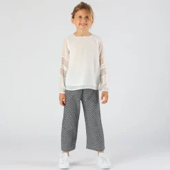 Pantalone stampato da bambina