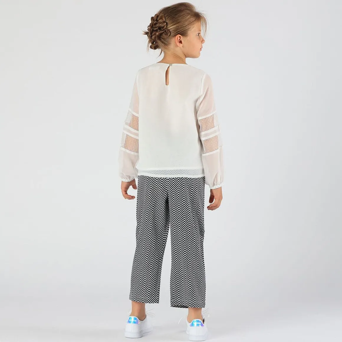 Pantalone stampato da bambina