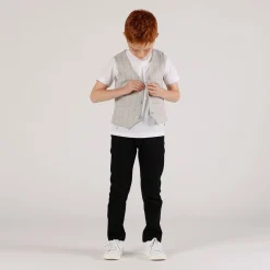 Pantalone tessuto canneté bambino