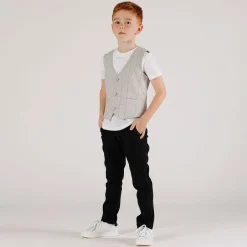 Pantalone tessuto canneté bambino