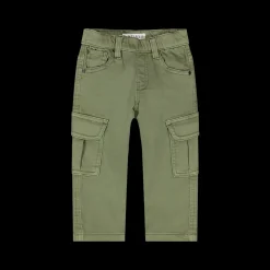 Pantaloni cargo in felpa denim per bambino