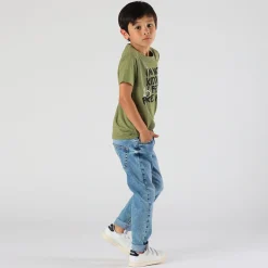 Pantaloni da bambino in denim stretch