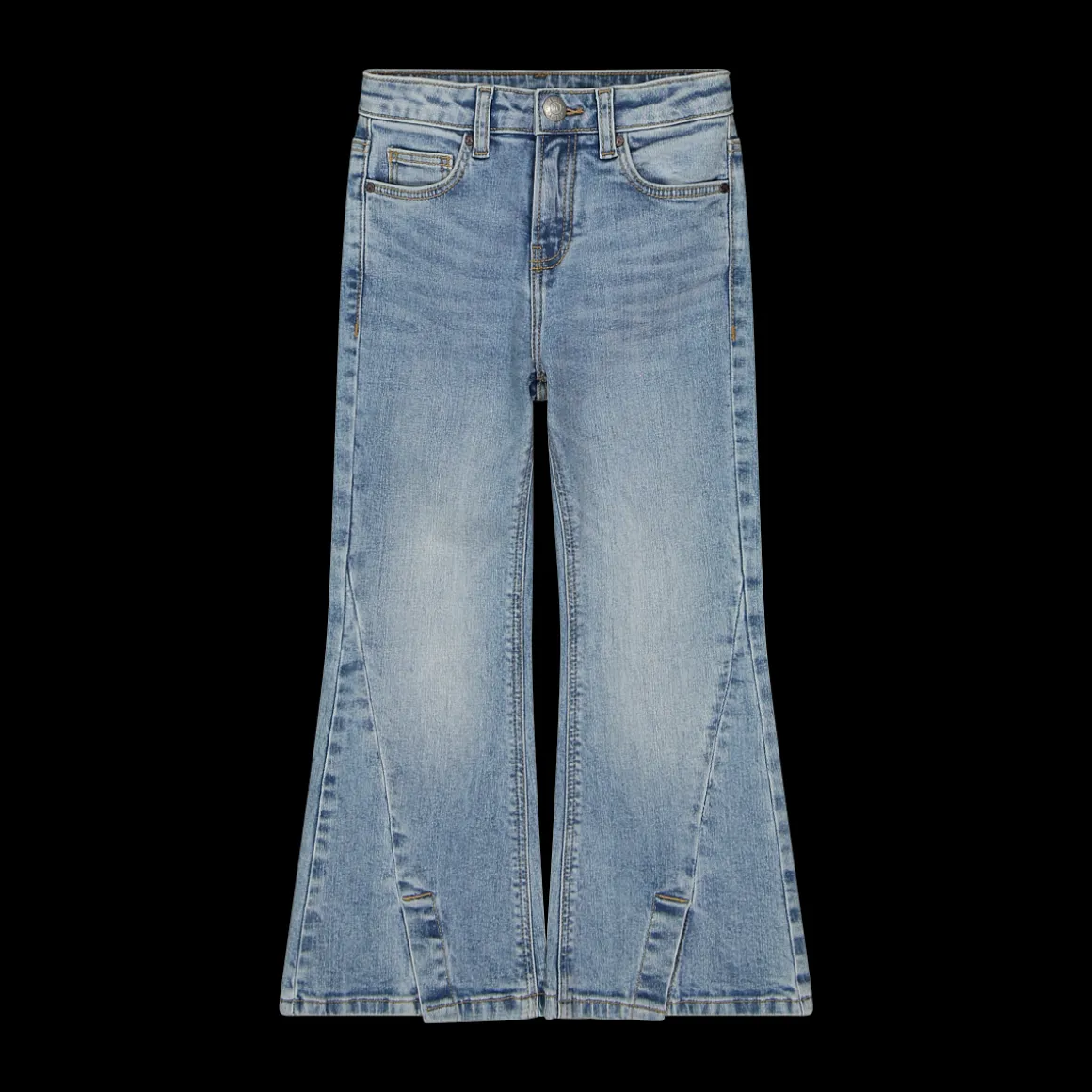 Pantaloni flare in denim per bambina