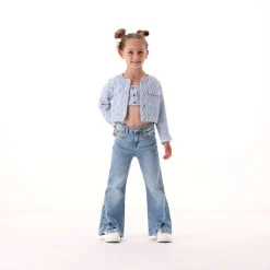 Pantaloni flare in denim per bambina