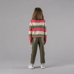 Pantaloni in ecopelle da bambina