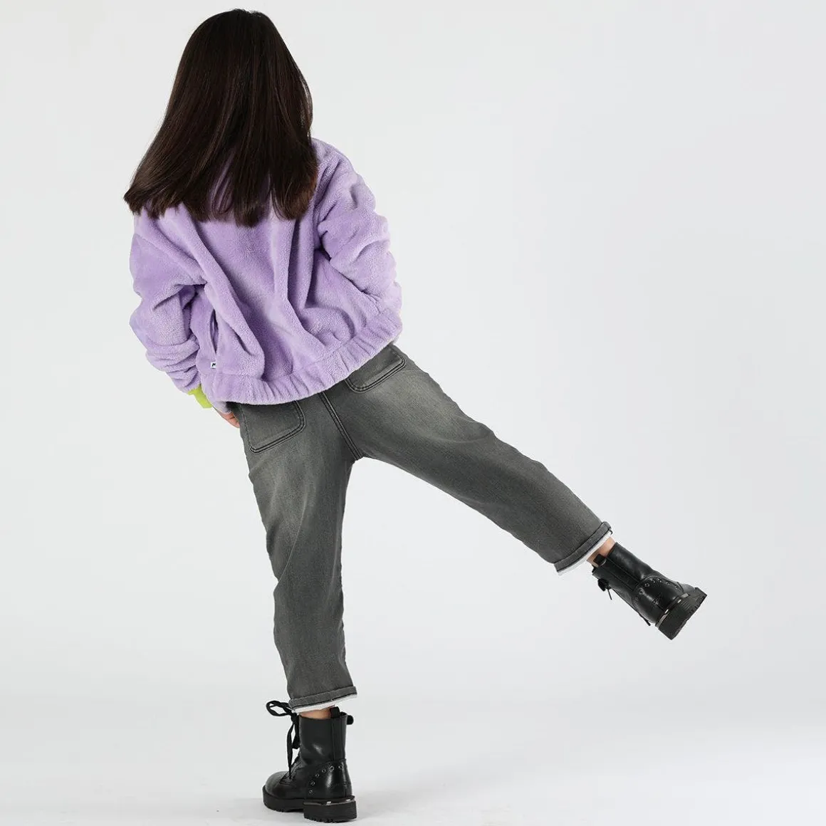 Pelliccetta con zip bambina