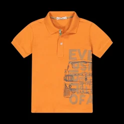 Polo piquet arancio da bambino