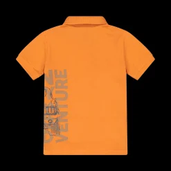 Polo piquet arancio da bambino
