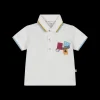 Polo piquet con stampa vela per bambino