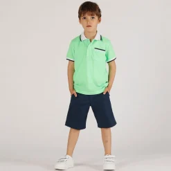 Polo piquet panna da bambino