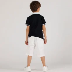 Polo piquet panna da bambino