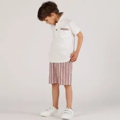 Polo piquet panna da bambino