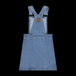 Salopette in denim da bambina