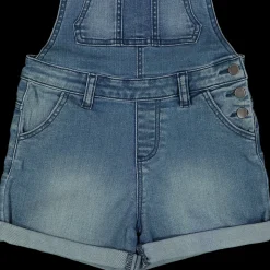 Salopette in denim da bambina
