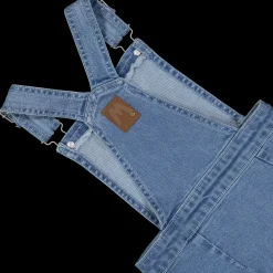 Salopette in denim da bambina