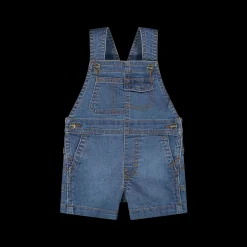 Salopette in denim stretch bambino
