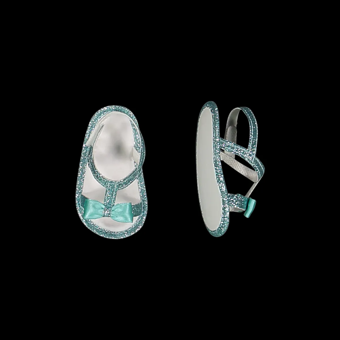 Sandali glitter neonata