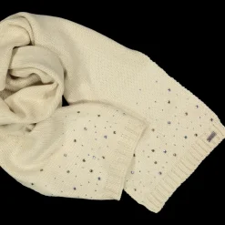 Sciarpa in tricot con strass bambina