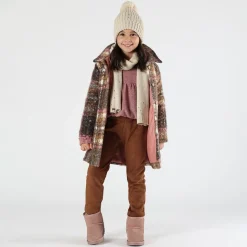 Sciarpa in tricot con strass bambina