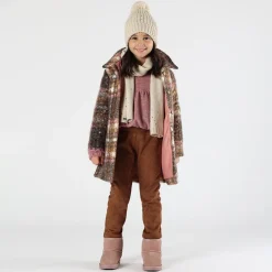 Sciarpa in tricot con strass bambina