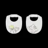 Set 2 bavaglini bipack con gattini da bambina