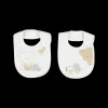 Set 2 bavaglini con orsetti per neonato