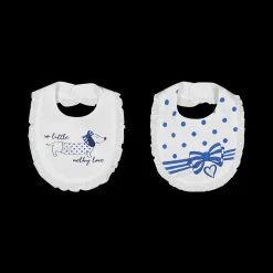 Set 2 bavaglini in jersey da neonata