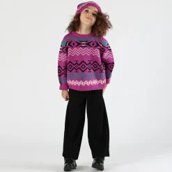Set berretto e scaldacollo tricot bambina