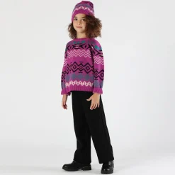 Set berretto e scaldacollo tricot bambina