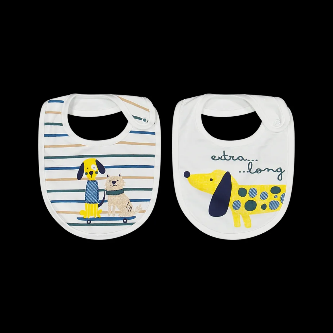 Set di due bavaglini neonato