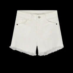 Short in bull denim stretch per bambina