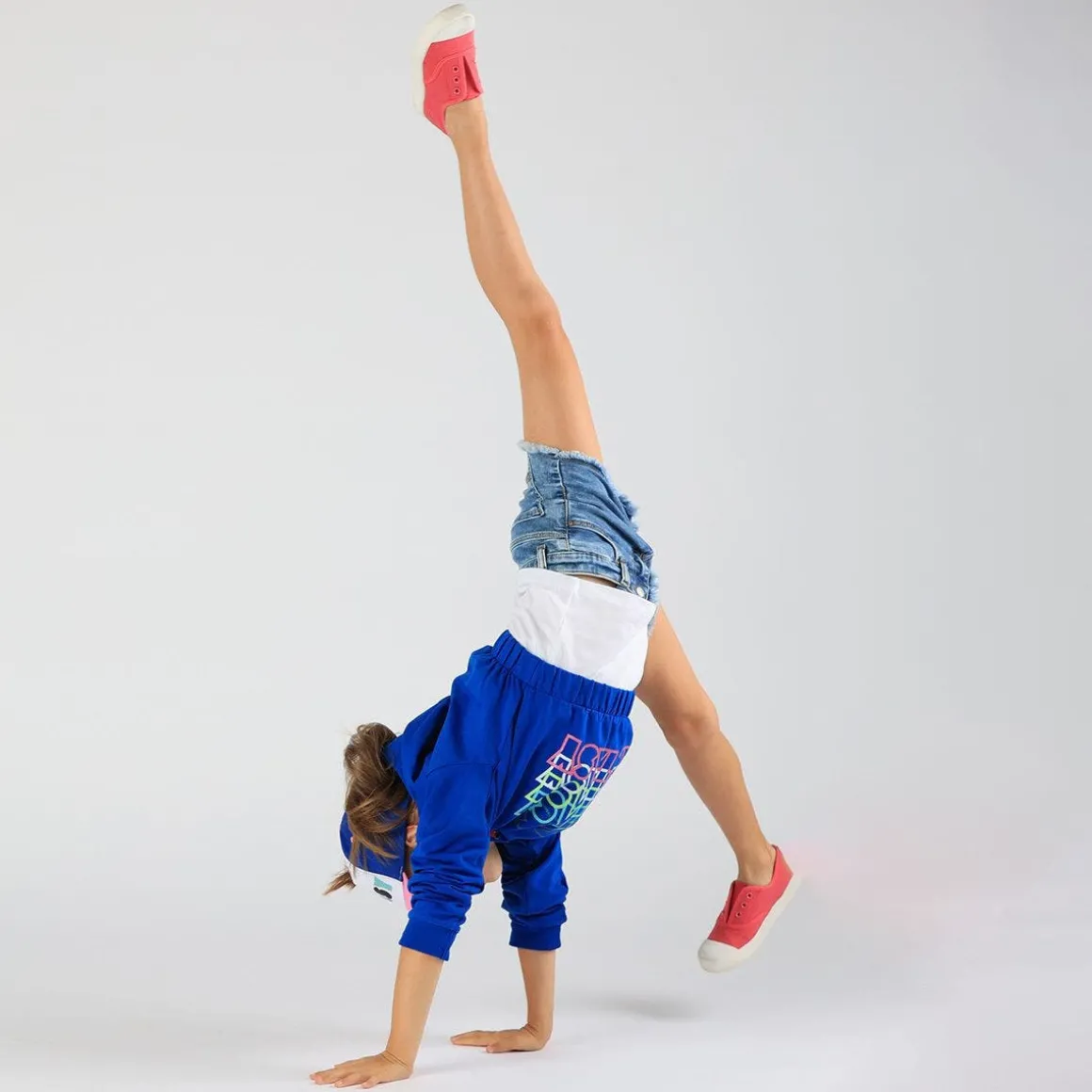 Short in denim da bambina