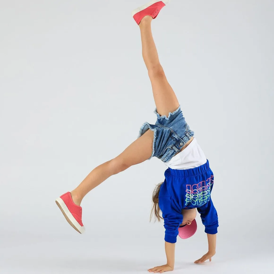 Short in denim da bambina