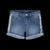 Shorts in denim da bambina
