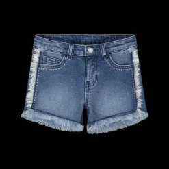 Shorts in denim da bambina