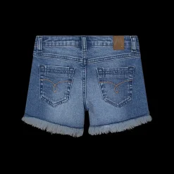 Shorts in denim da bambina