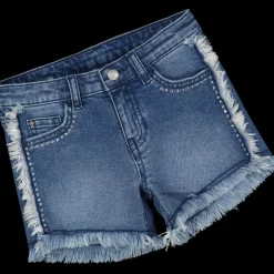 Shorts in denim da bambina
