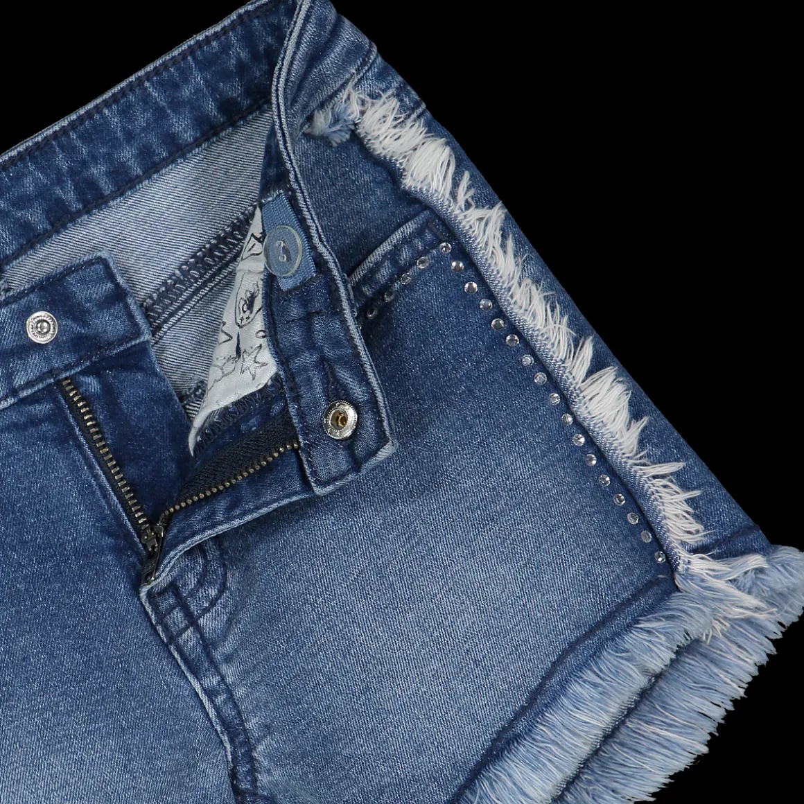 Shorts in denim da bambina