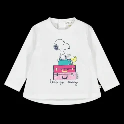 T- shirt manica lunga jersey elasticizzato bambina