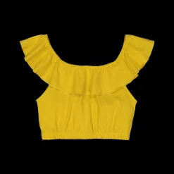 Top con balza per bambina