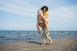 Top con stampa tropicale per bambina