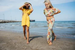 Top con stampa tropicale per bambina