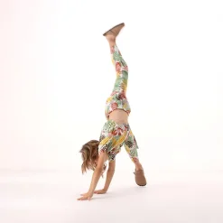 Top con stampa tropicale per bambina