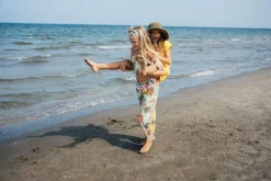 Top con stampa tropicale per bambina