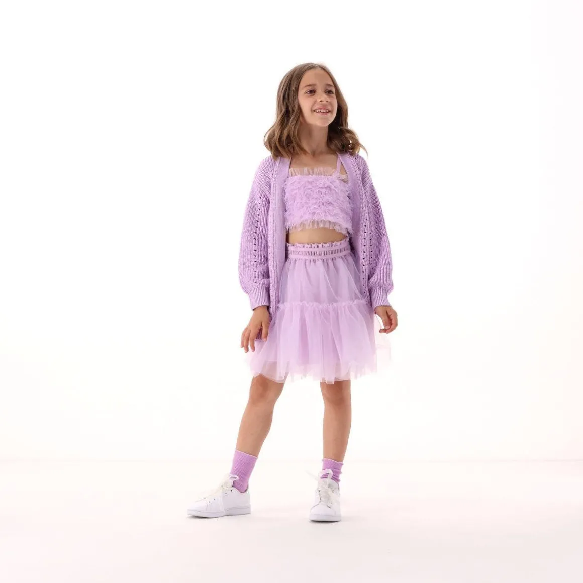 Top con tulle per bambina