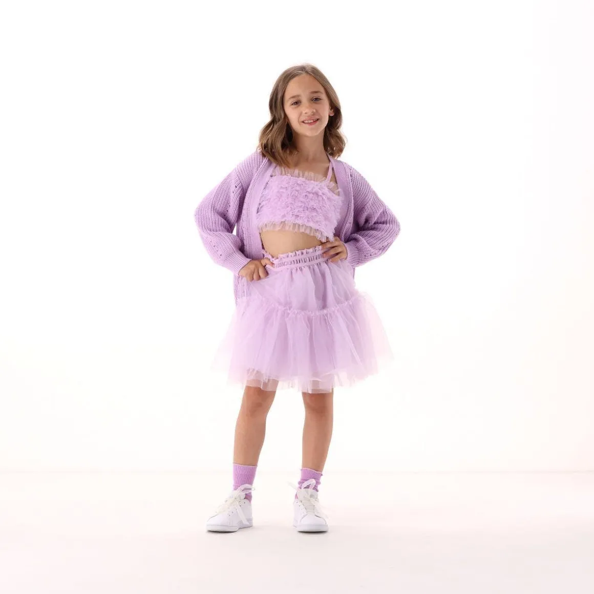Top con tulle per bambina