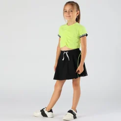 Top da bambina con arricciature