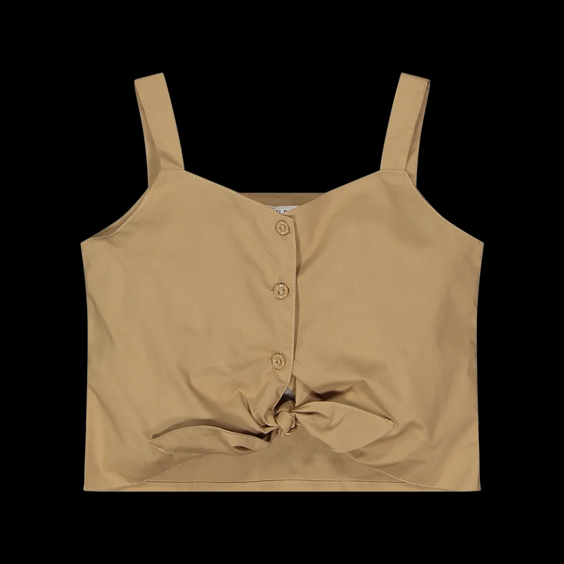Top in popeline da bambina