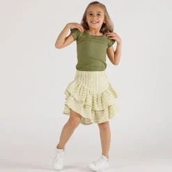Top scollo a barchetta bambina