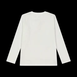 T-shirt a manica lunga con stampa da bambina